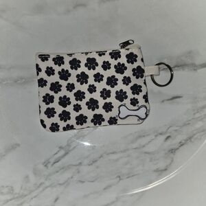 Paw Print Coin Pouch with Keyring